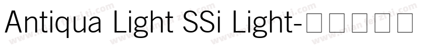 Antiqua Light SSi Light字体转换